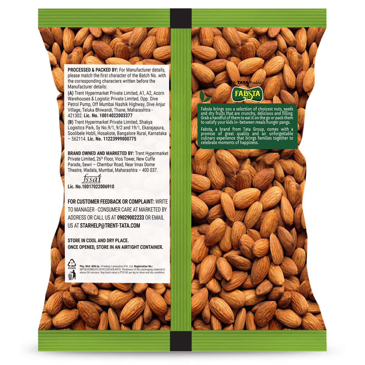 Fabsta Almond Roasted 200 g