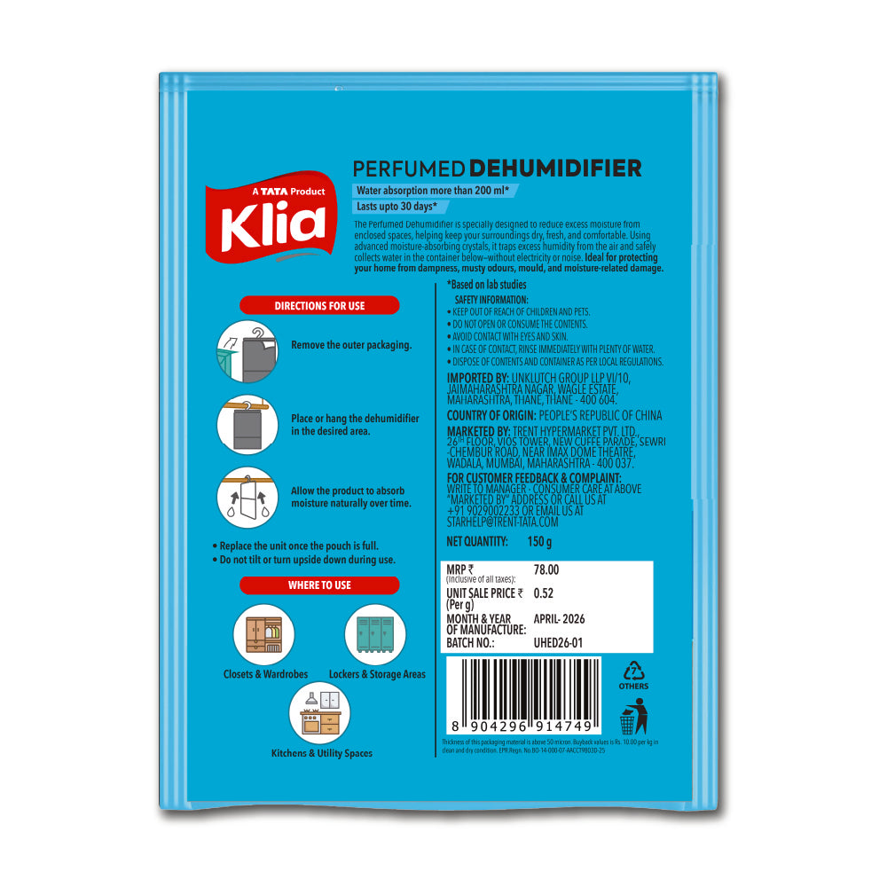 Klia Perfumed Dehumidifier 150 g