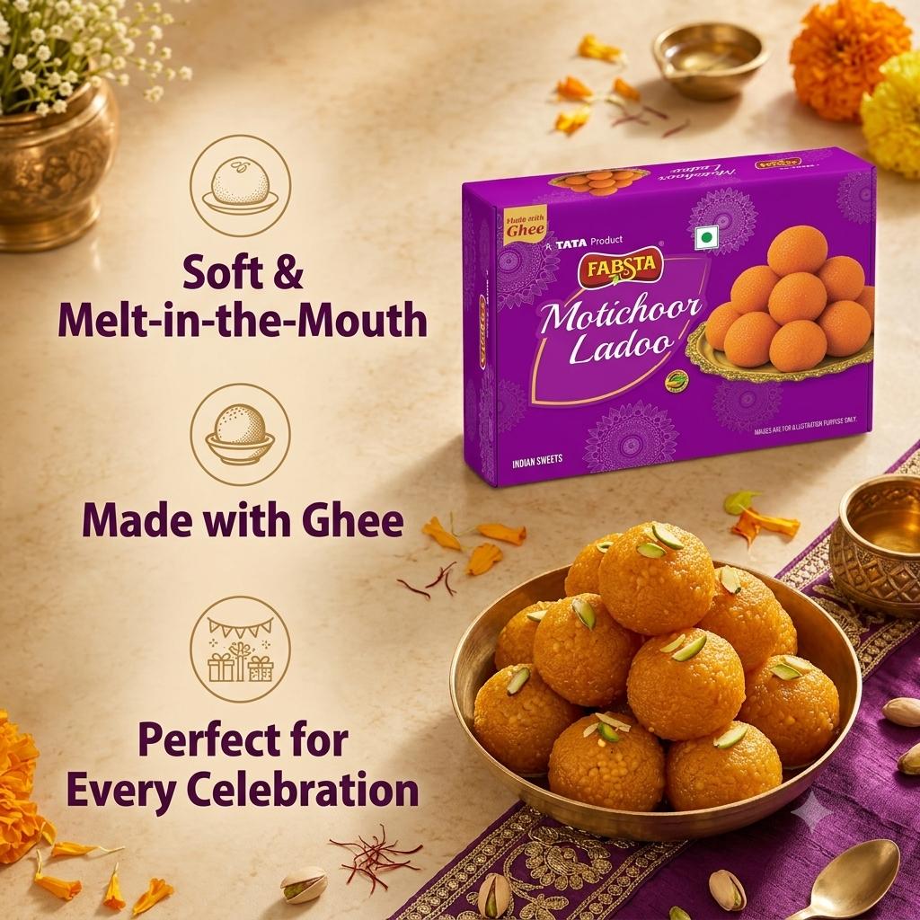 Fabsta Motichoor Laddoo 200 g