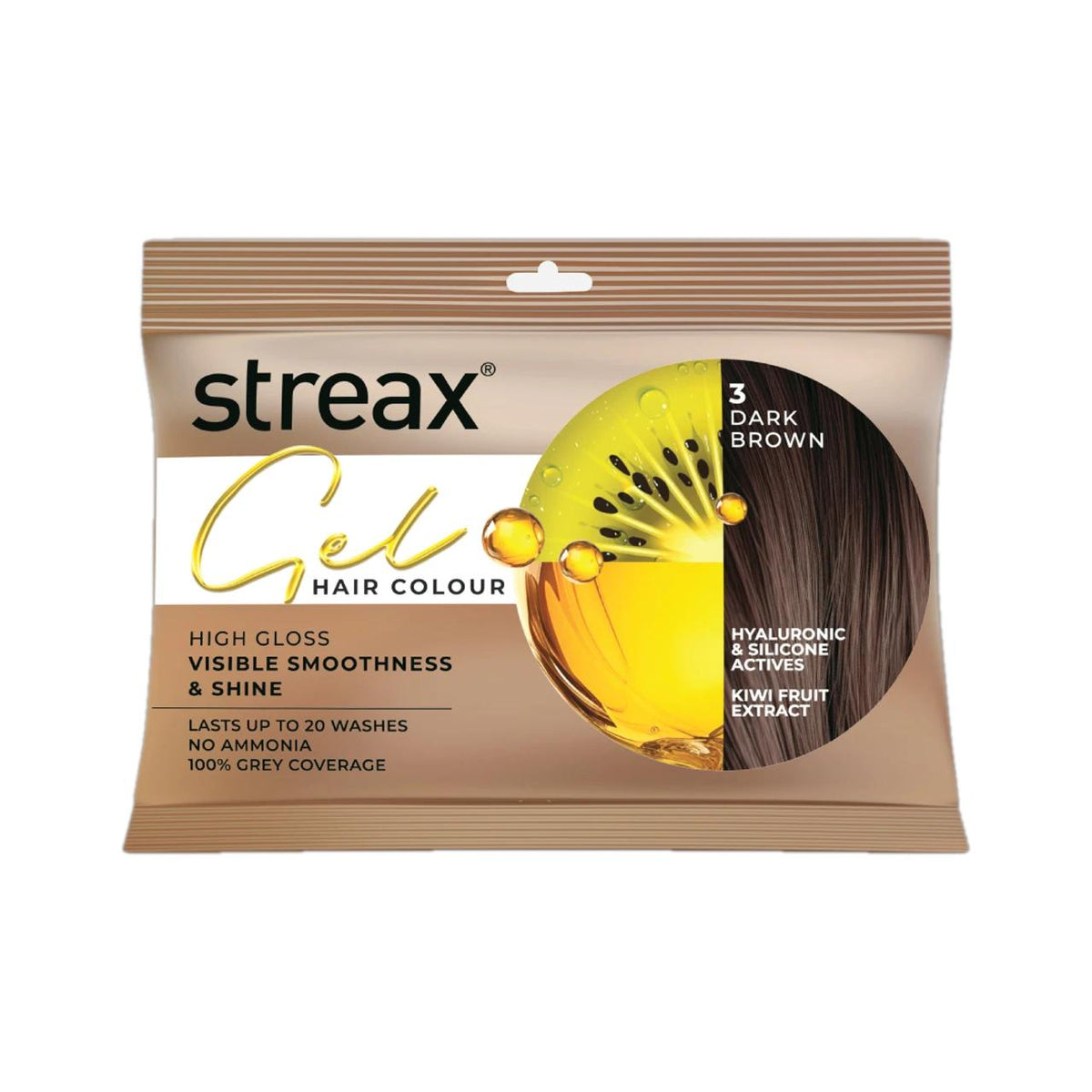 Streax Gel Hair Colour Dark Brown 45 ml
