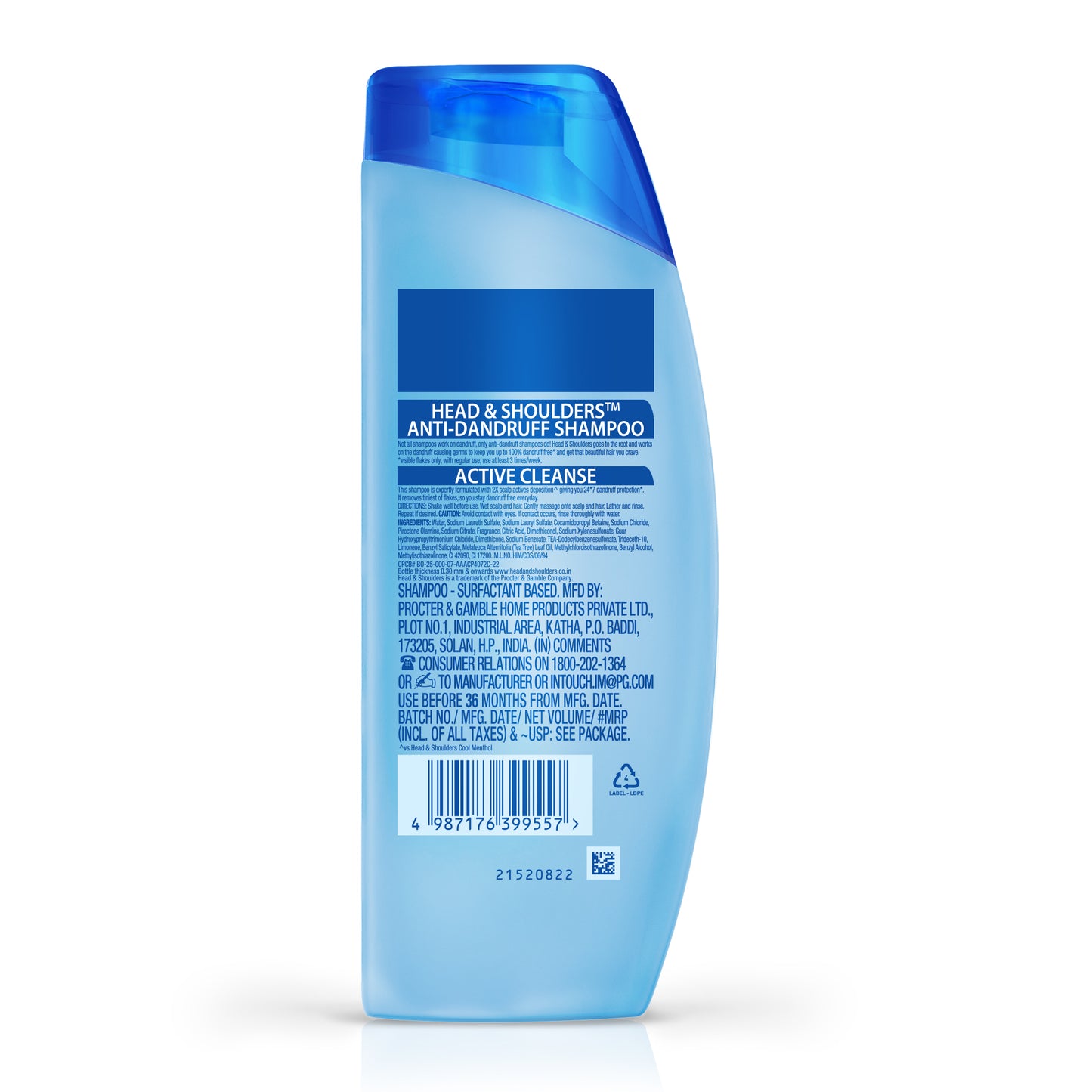 Head & Shoulder Active Cleanse Shampoo 340 ml