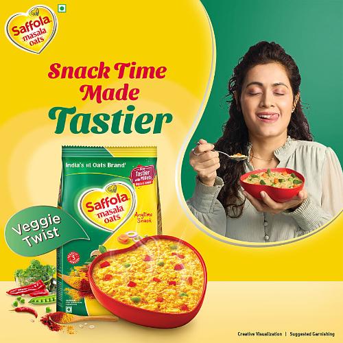 Saffola Oats Masala Veggietwist Jar 500 gm