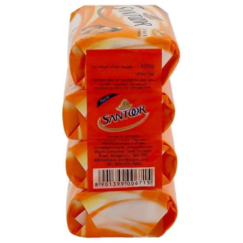 Santoor Sandal & Turmeric Soap 4x75 gm