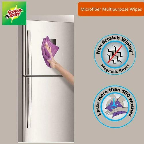 Scotch Brite Microfibre Multi Wipes pack of 2