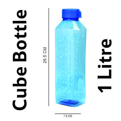 Smartle Cube Bottle Blue set of 4