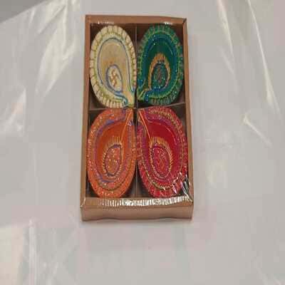 Smartle Gifting Cone Diya pack of 4