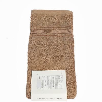Smartle Hand Towel Light Brown set of 2