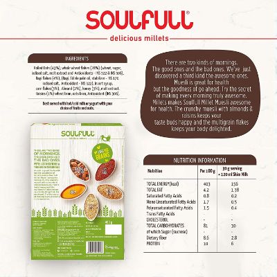 Soulfull Crunchy Millet Muesli 700 gm