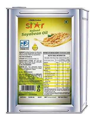 Star Refined Soyabean Oil Tin 15 ltr