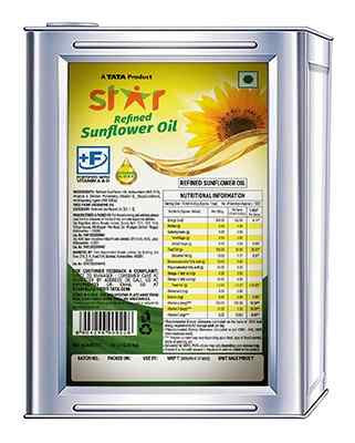 Star Refined Sunflower Oil Tin 13 kg