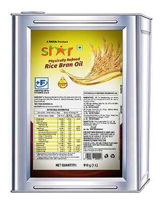 Star Rice Bran Oil Tin 15 ltr