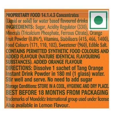 Tang Orange Pouch 500 gm