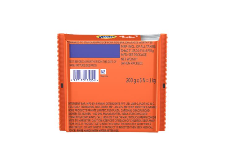 Tide Detergent Multibar 4x250 gm
