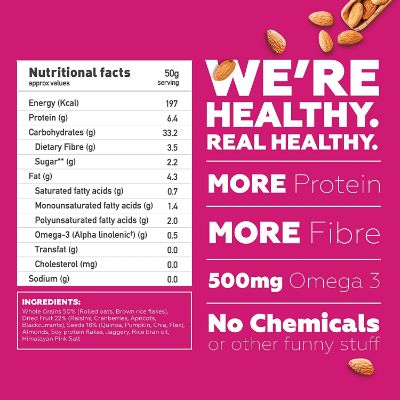 Yogabar Muesli Fruits Nuts & Seeds 400 gm