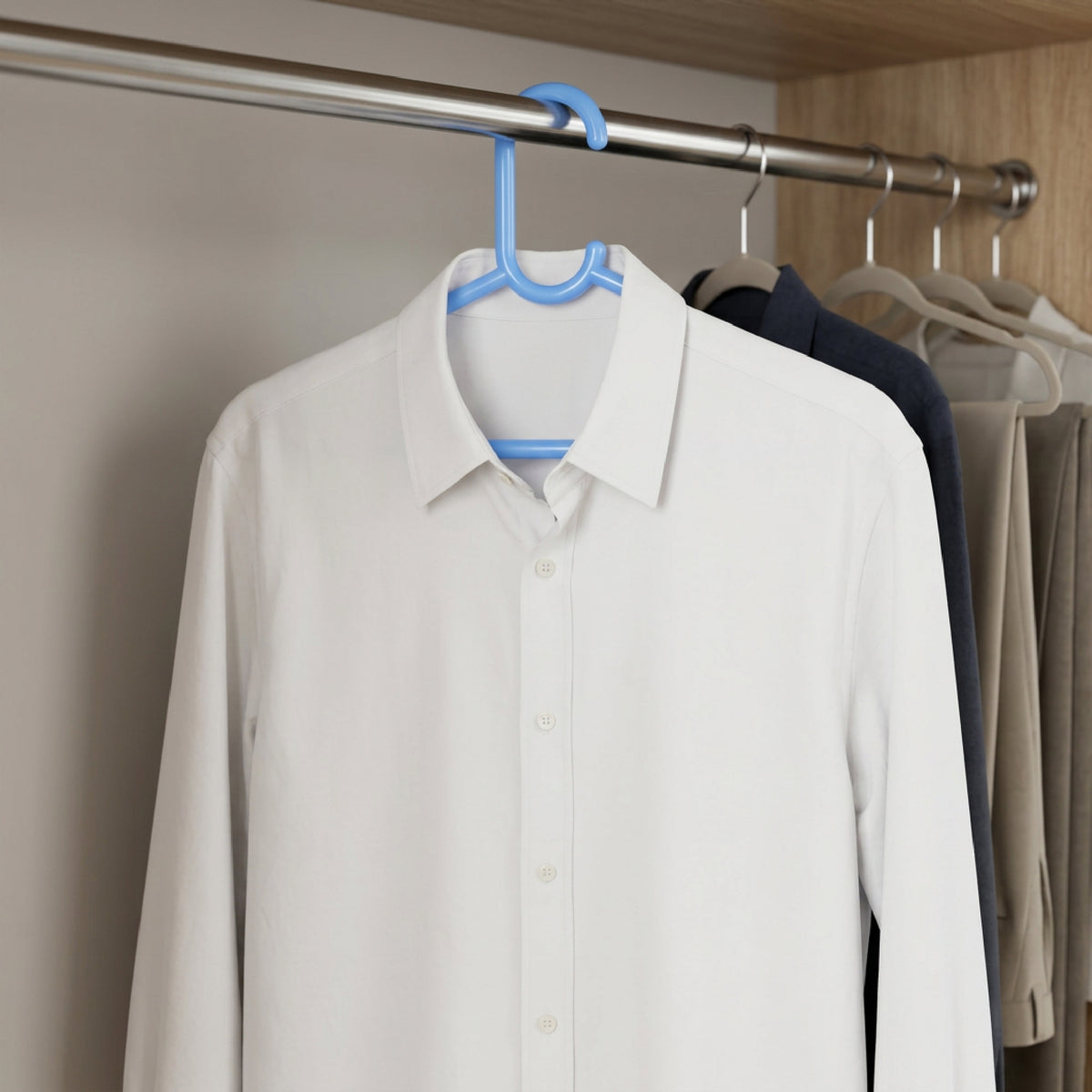 Smartle Plastic Hanger Blue set of 6