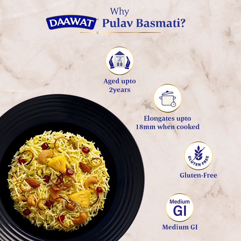 Daawat Pulav Basmati Rice 1 Kg
