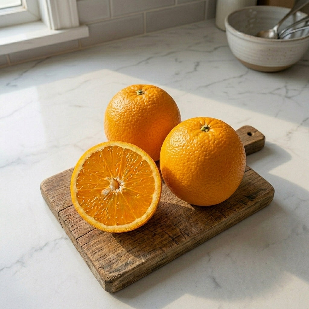 Orange Valencia, ~ 700–800 g