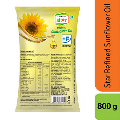 Star Refined Sunflower Oil 800 Gm