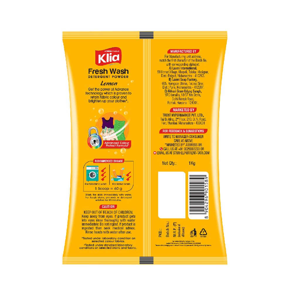 Klia Detergent Bucket Lemon 1 kg