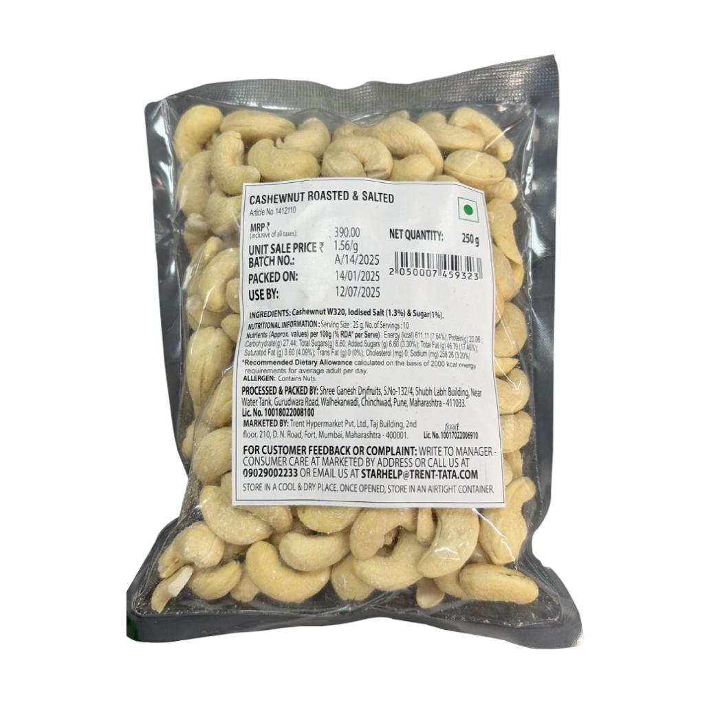 . Cashew Roasted & Salted W320 250 g