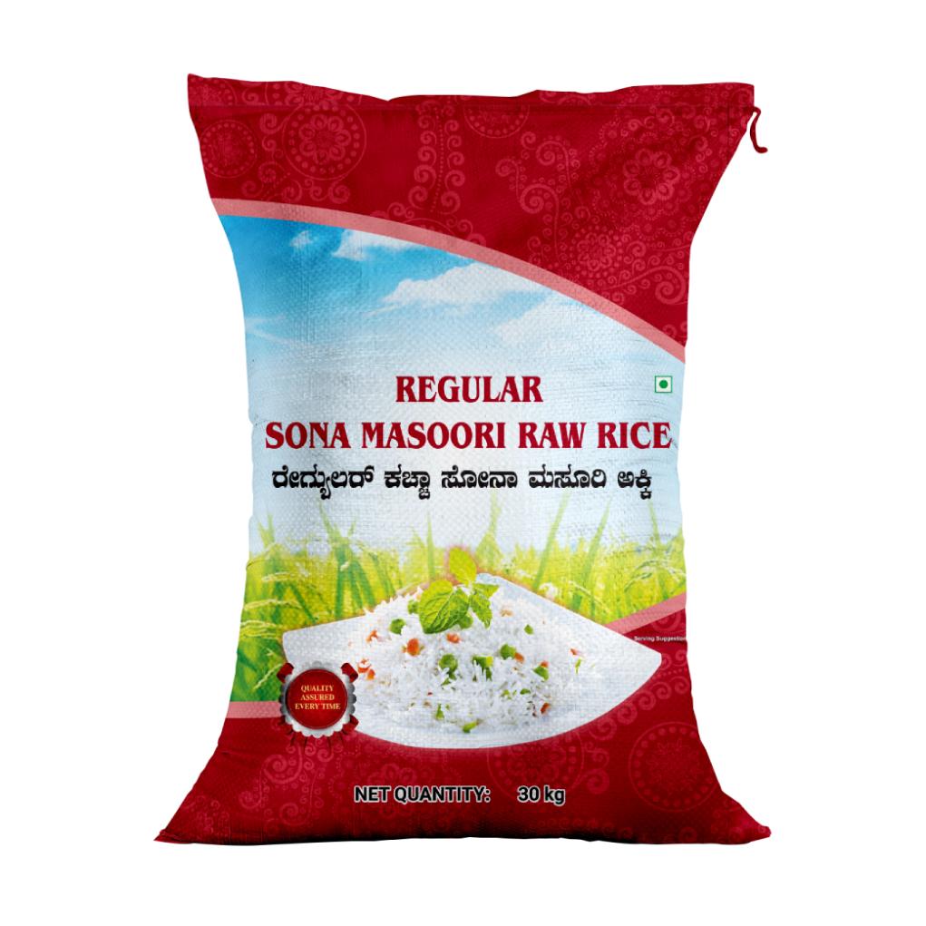 Star Regular Sona Masoori Raw Rice 30 kg
