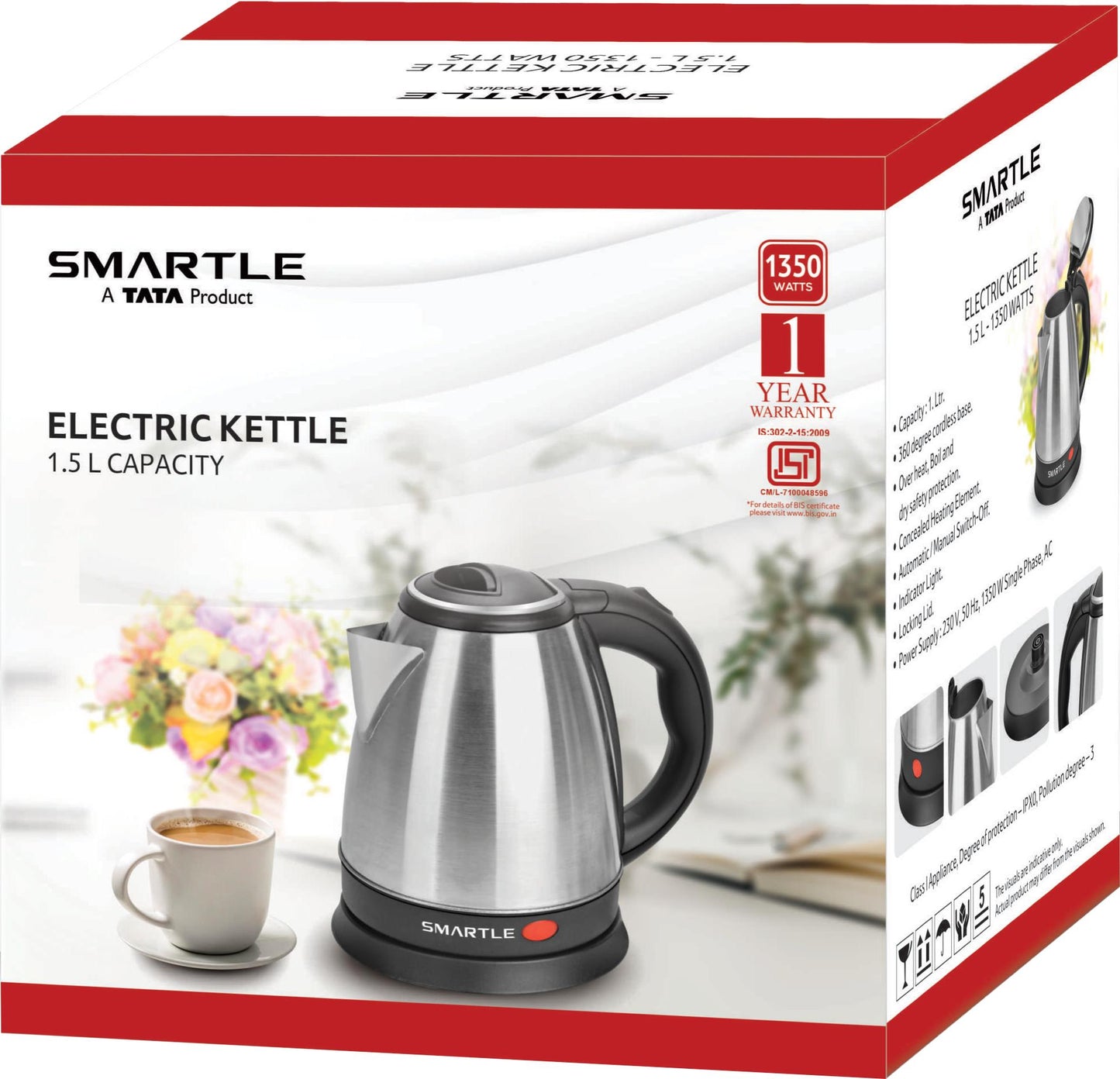 Smartle Kettle 1.5 ltr