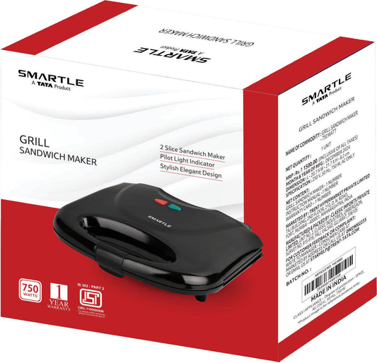 Smartle Grill Sandwich Maker 750 Watt Pack Of 1