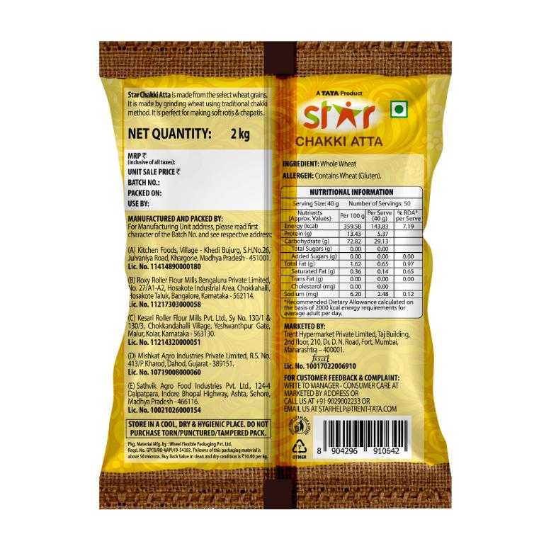 Star Chakki Fresh Atta 2 kg