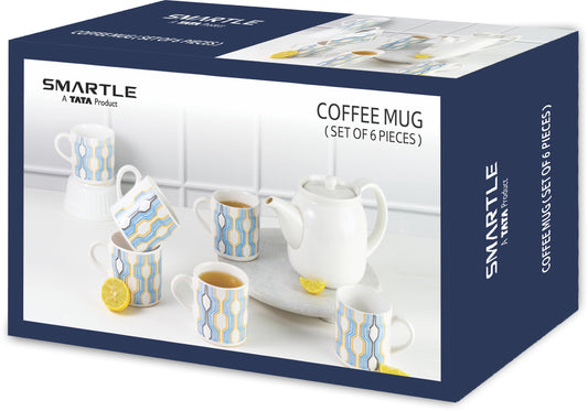 Smartle Tea Cup Blue Set Of4
