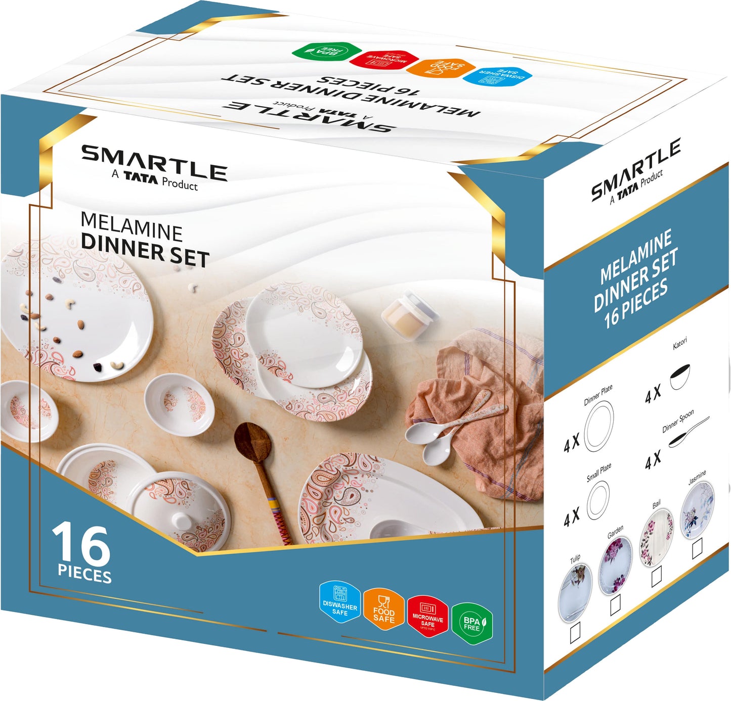 Smartle Desire Dinner Set Bail set of 16 pcs