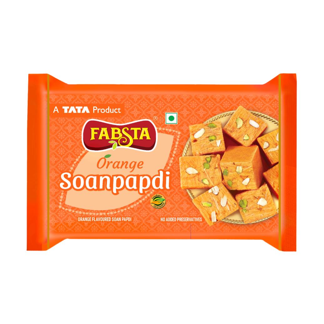 Fabsta Orange Soan Papdi, 200 g