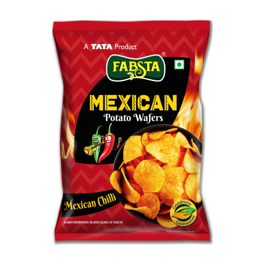 Fabsta Potato Wafers Mexican Chilli, 135 g