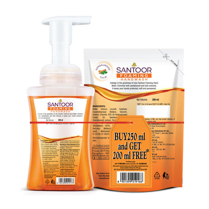 Santoor Foaming Handwash Pump 250 ml