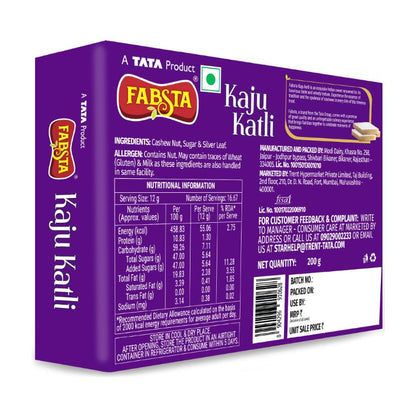 Fabsta Kaju Katli Plain 200 g