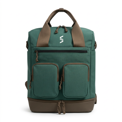 Smartle Laptop Backpack Brown & Green 1 Pc