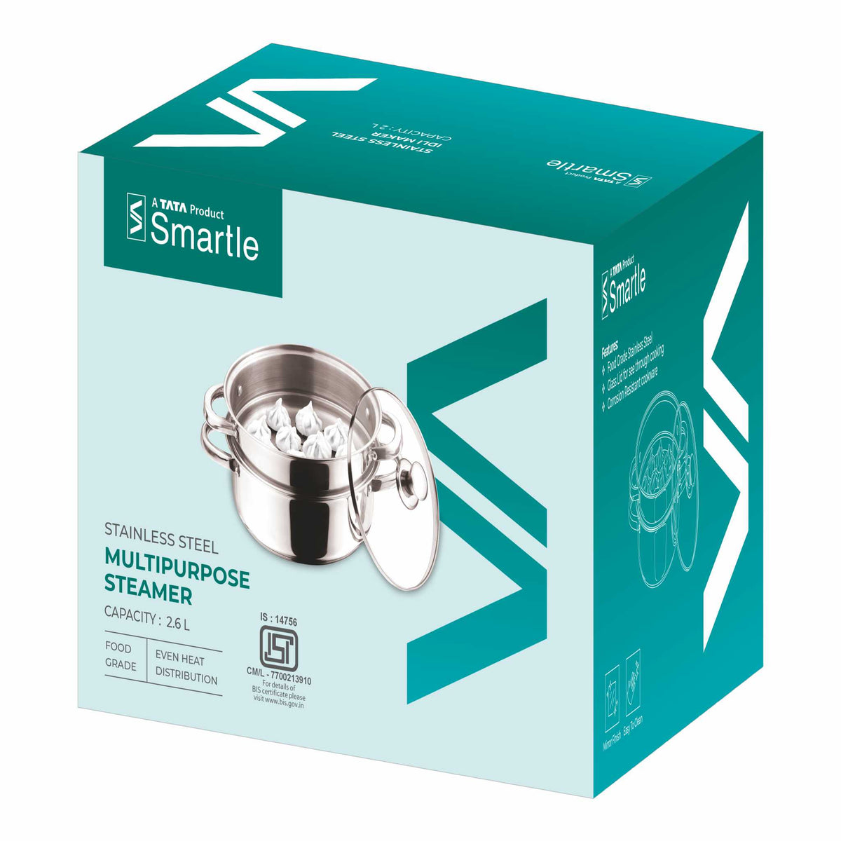 Smartle Stainless Steel Multipurpose Steamer 1 Pc