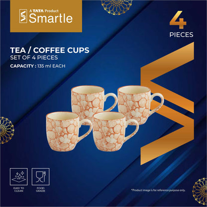 Smartle Melody Tea Coffee Mug 135 Ml Set Of 4 Pcs