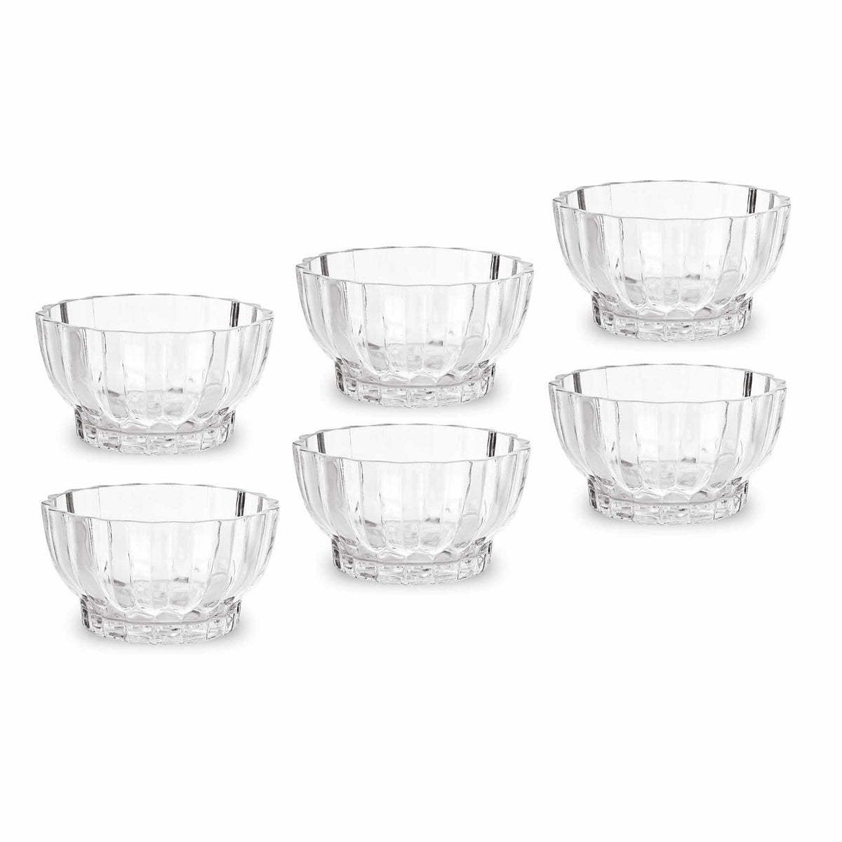 Smartle Eva Glass Bowl Set Of 6 Pcs