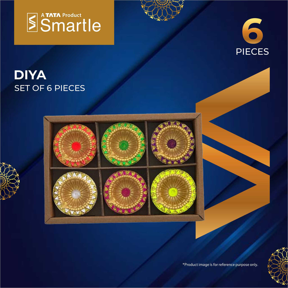 Smartle Gifting Diya Pack Of 6