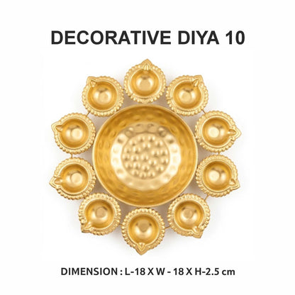 Decorative Diya Pack Of 10 Pcs