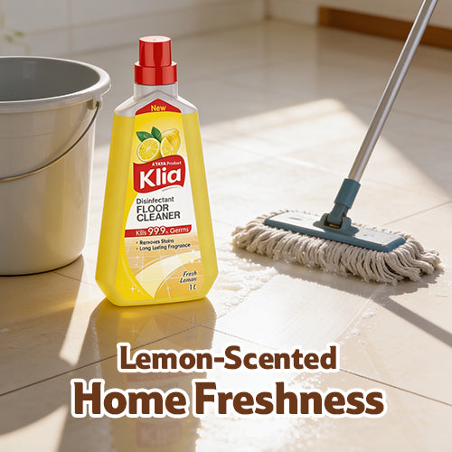 Klia Disinfectant Lemon Floor Cleaner, 1 L