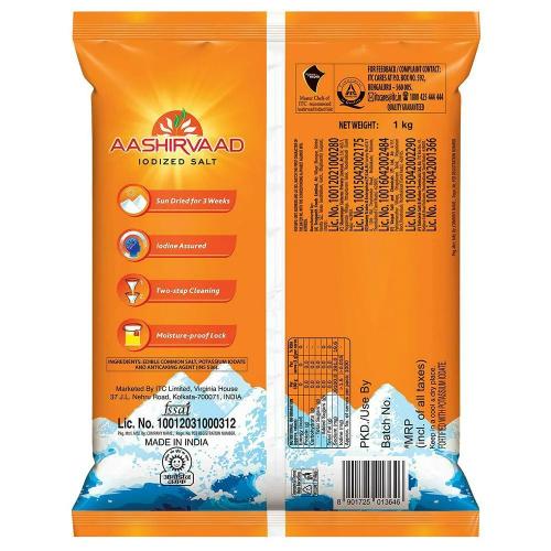 Aashirvaad Iodised Salt 1 kg