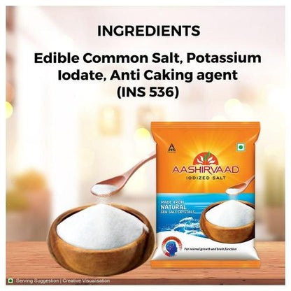 Aashirvaad Iodised Salt 1 kg