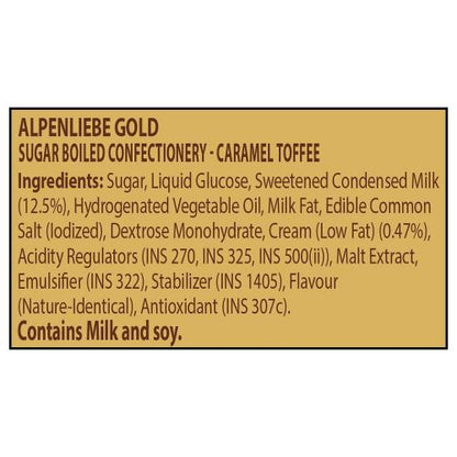 Alpenliebe Gold Caramel Candy Pouch 144 g