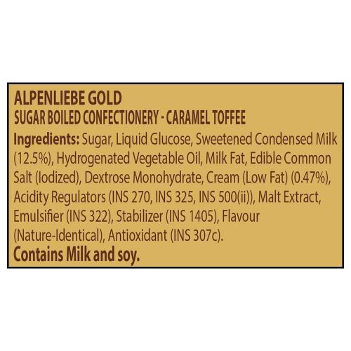 Alpenliebe Gold Caramel Candy Pouch 144 g
