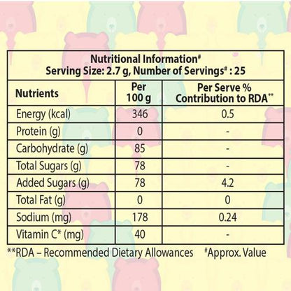 Alpenliebe Just Jelly Fruity Bears 67.5 g