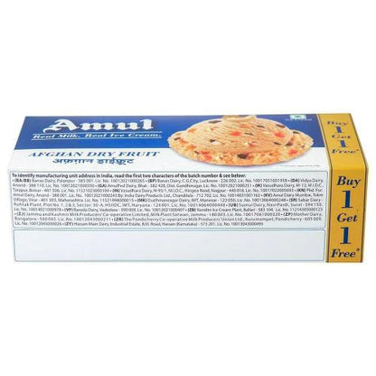 Amul Afgan Dryfruits Ice Cream 750+750Ml
