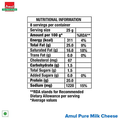 Amul Cheese Cubes 200 Gm