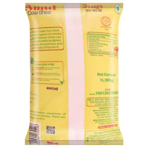 Amul Cow Ghee Pouch 1 ltr