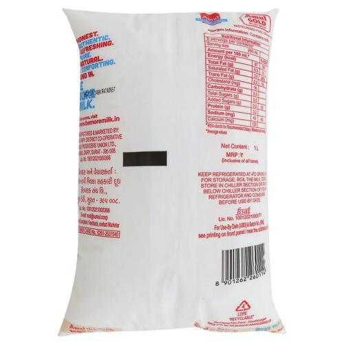 Amul Gold Milk Pouch 1 Ltr